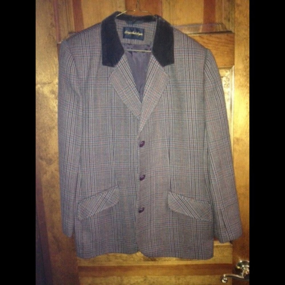 Giorgio Sant' Angelo 100% Wool Single Breasted Blazer Sz 14 #281